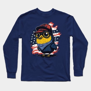 Patriotic Chicken Long Sleeve T-Shirt